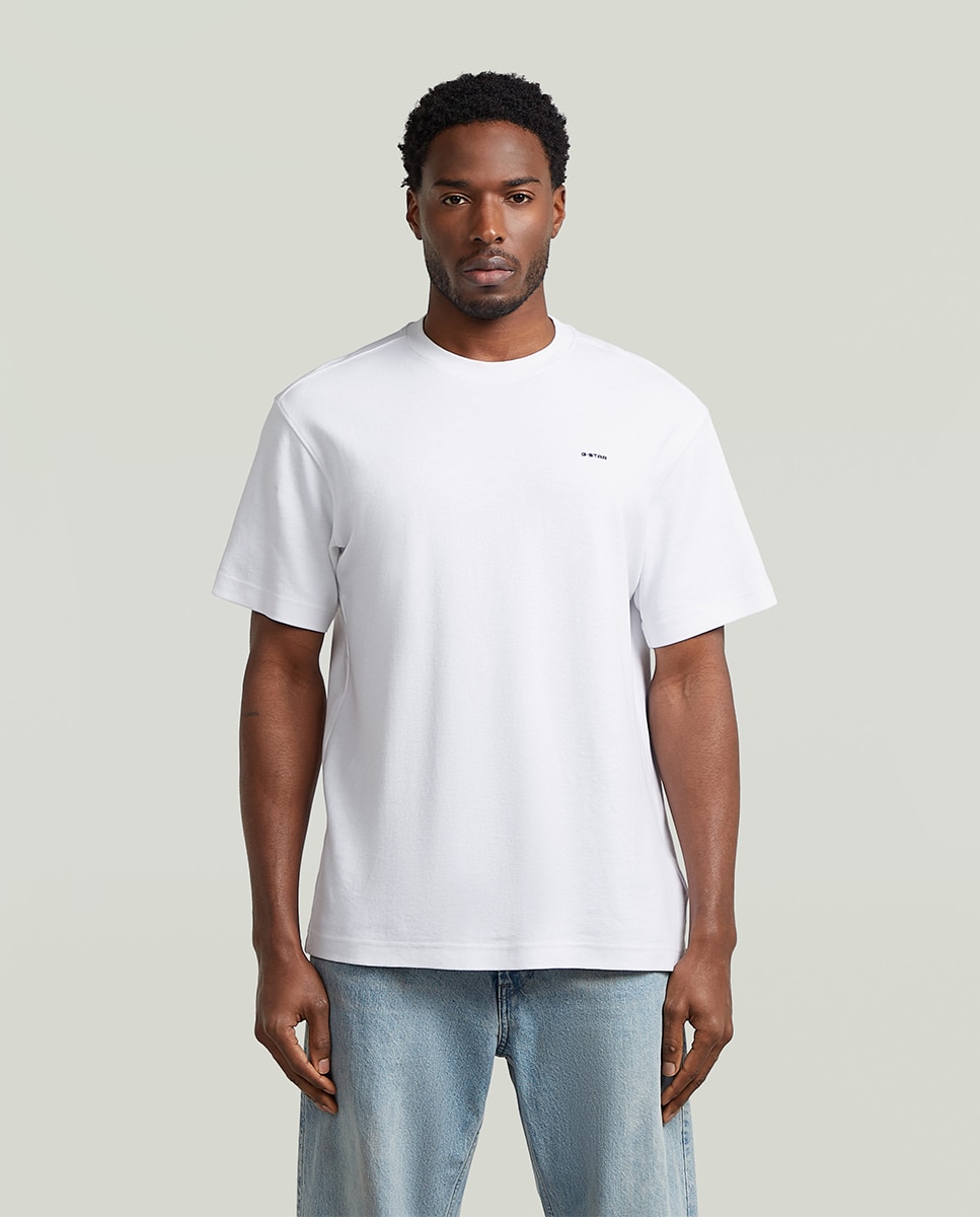 Imagen 1 de Camiseta de hombre de manga corta y corte recto - G-Star - Blanco Blanco