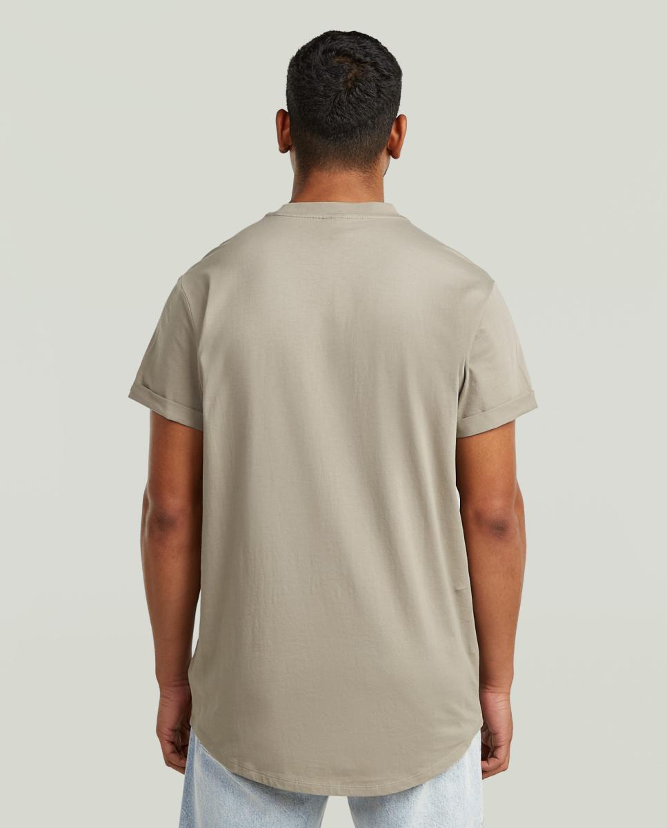 T-shirt de Manga Curta e Corte Relaxed Bege-2
