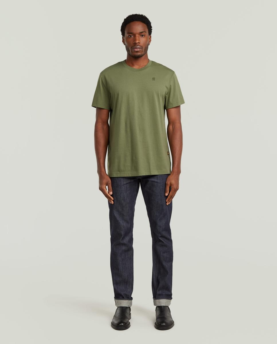 T-shirt branca com manga curta Verde-7