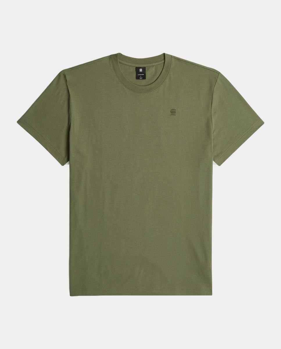 T-shirt branca com manga curta Verde-6