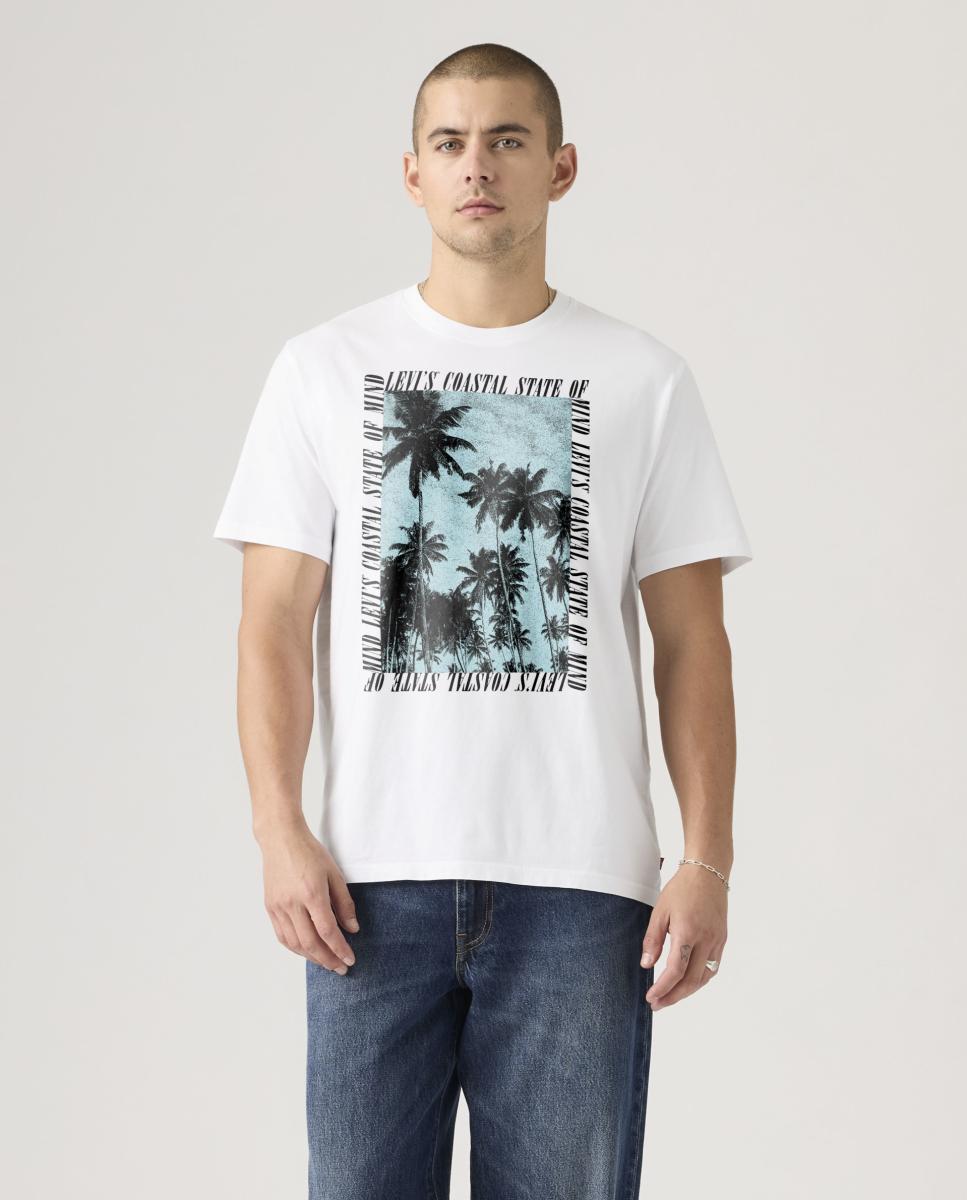 Imagen 0 de Camiseta de hombre de manga corta con cuello redondo Blanco