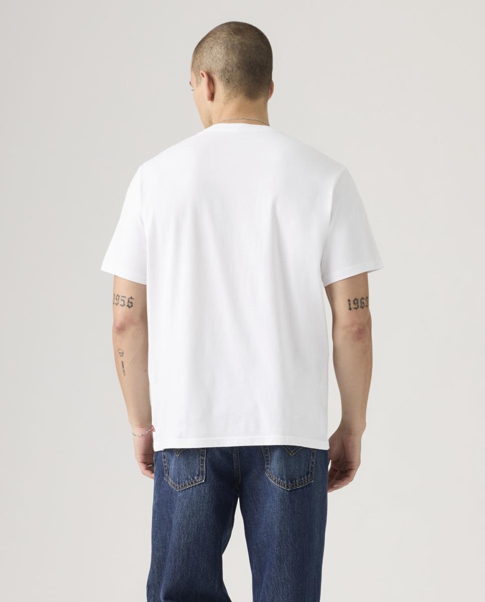 Camiseta de hombre de manga corta con cuello redondo - Levi's - Blanco Blanco-2