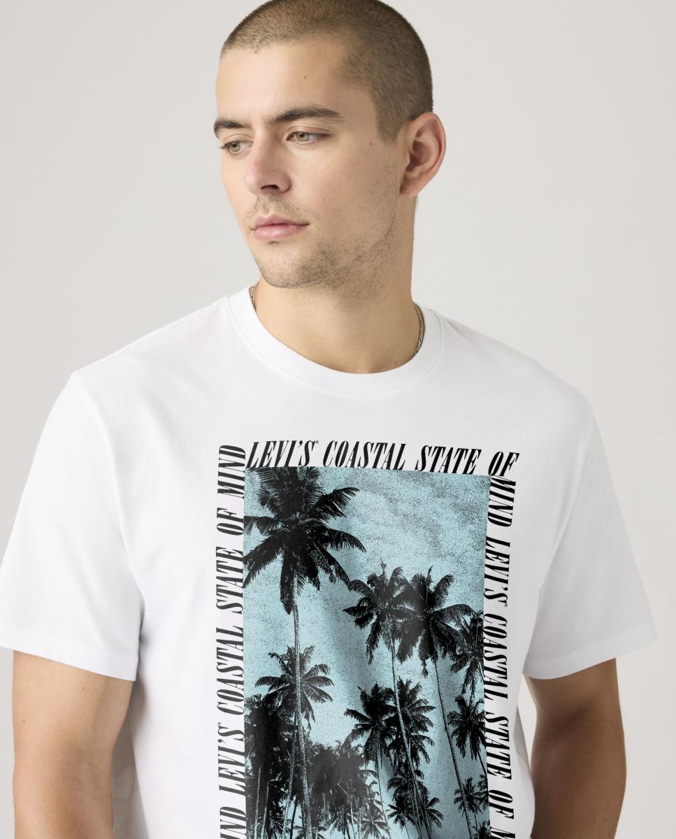 Camiseta de hombre de manga corta con cuello redondo - Levi's - Blanco Blanco-3