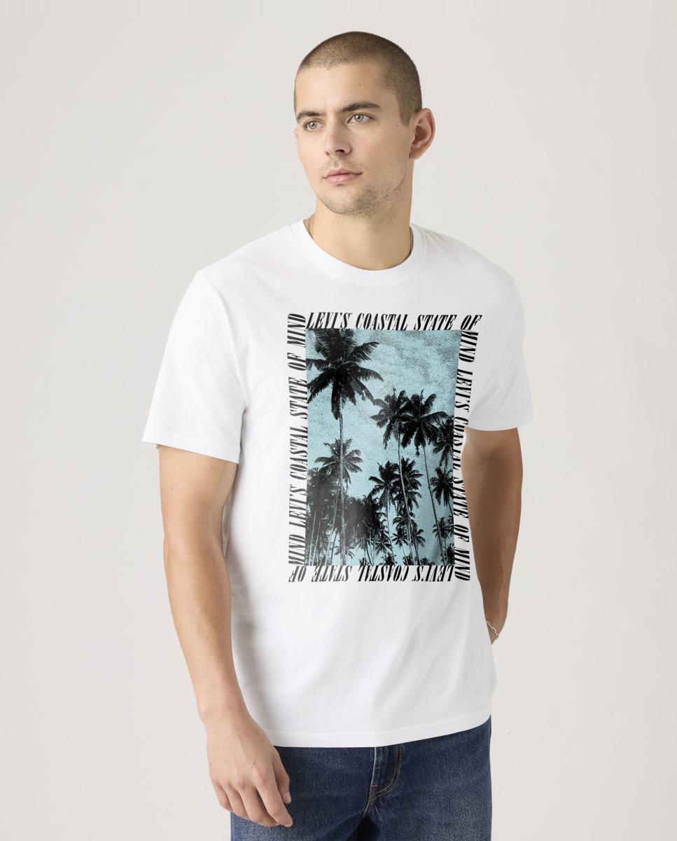 Camiseta de hombre de manga corta con cuello redondo - Levi's - Blanco Blanco-4