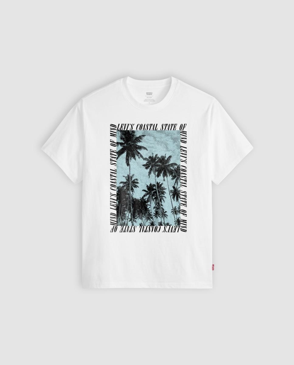 Camiseta de hombre de manga corta con cuello redondo - Levi's - Blanco Blanco-5