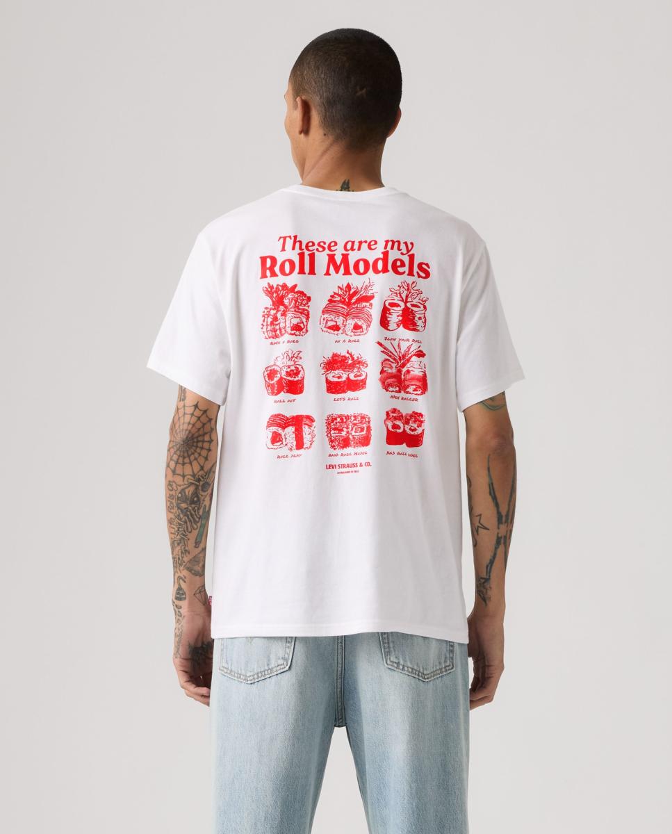 Camiseta de hombre de manga corta con cuello redondo - Levi's - Blanco Blanco-2