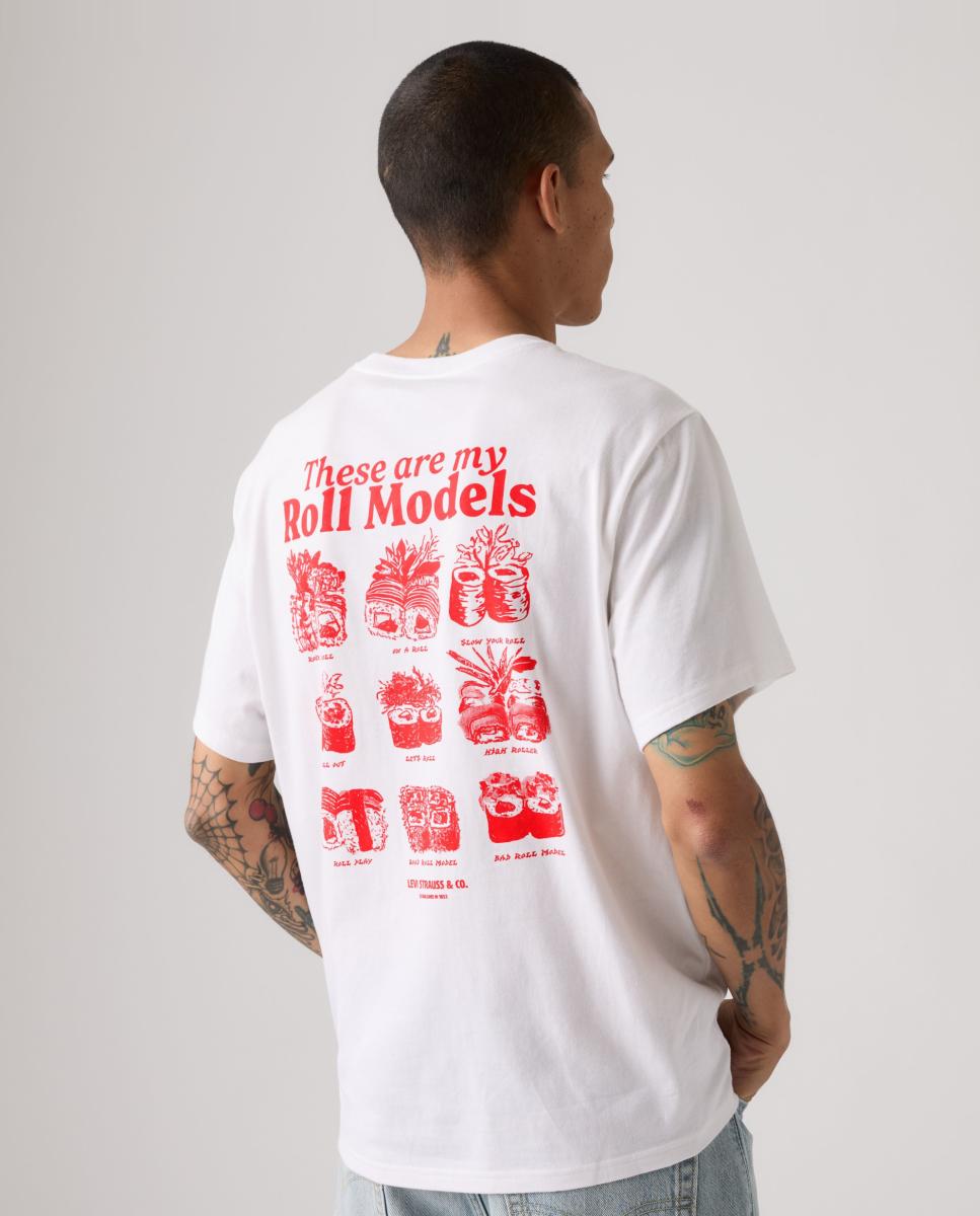 Camiseta de hombre de manga corta con cuello redondo - Levi's - Blanco Blanco-3