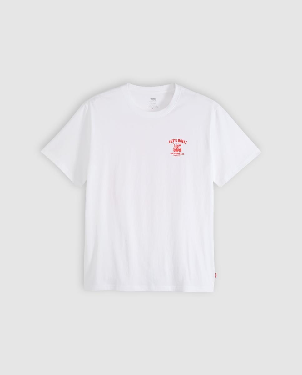 Camiseta de hombre de manga corta con cuello redondo - Levi's - Blanco Blanco-5