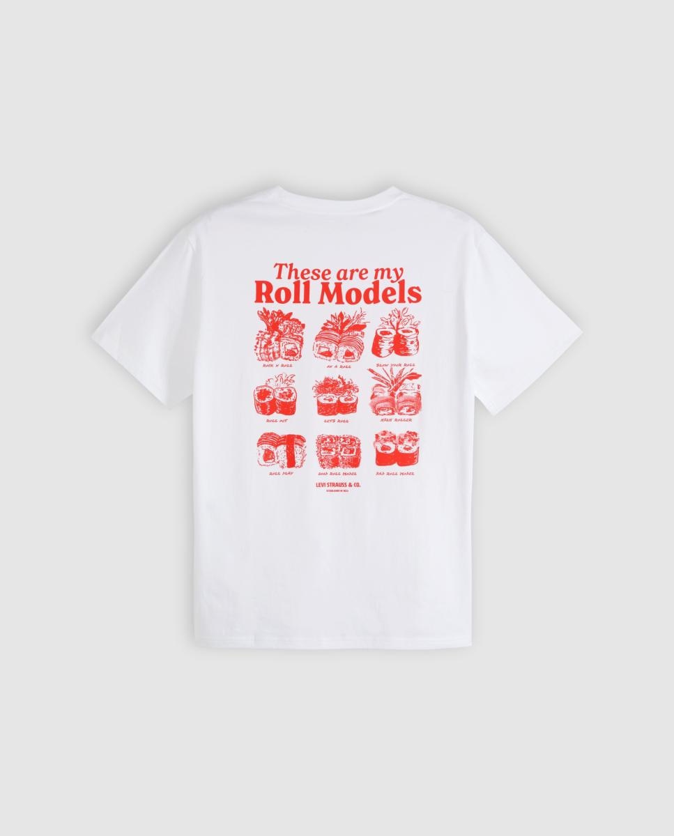 Camiseta de hombre de manga corta con cuello redondo - Levi's - Blanco Blanco-6