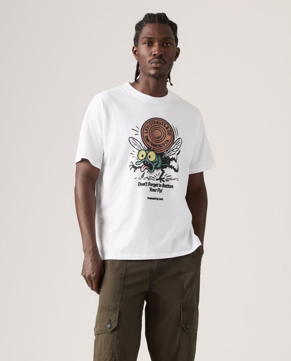 Imagen 0 de Camiseta de hombre de manga corta con cuello redondo Blanco