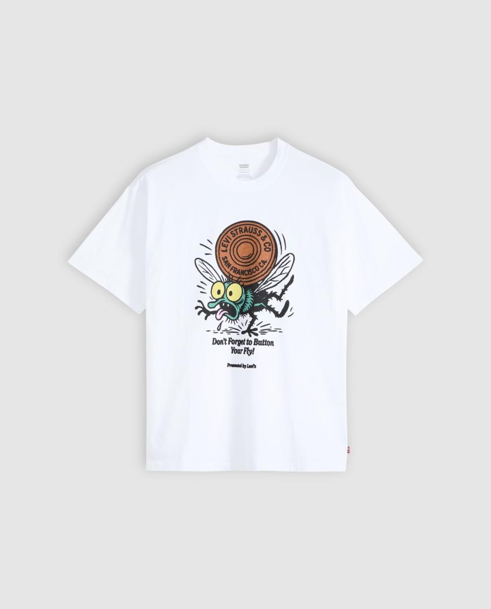 Camiseta de hombre de manga corta con cuello redondo - Levi's - Blanco Blanco-5