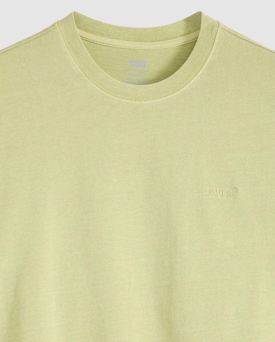 T-shirt de Manga Curta com Decote Redondo Verde-claro-5