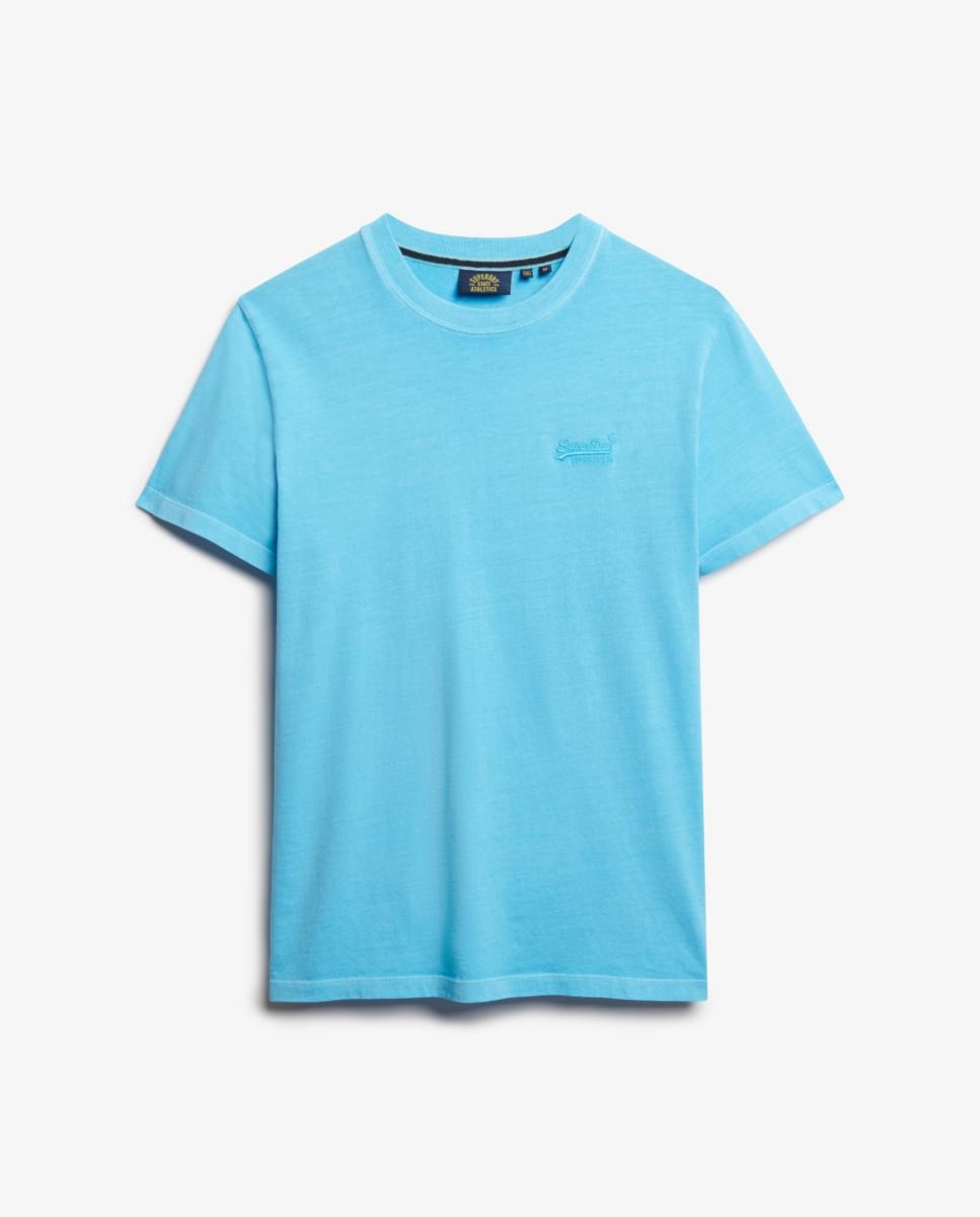 T-shirt Essential Logo com Bordado Néon Azul-4