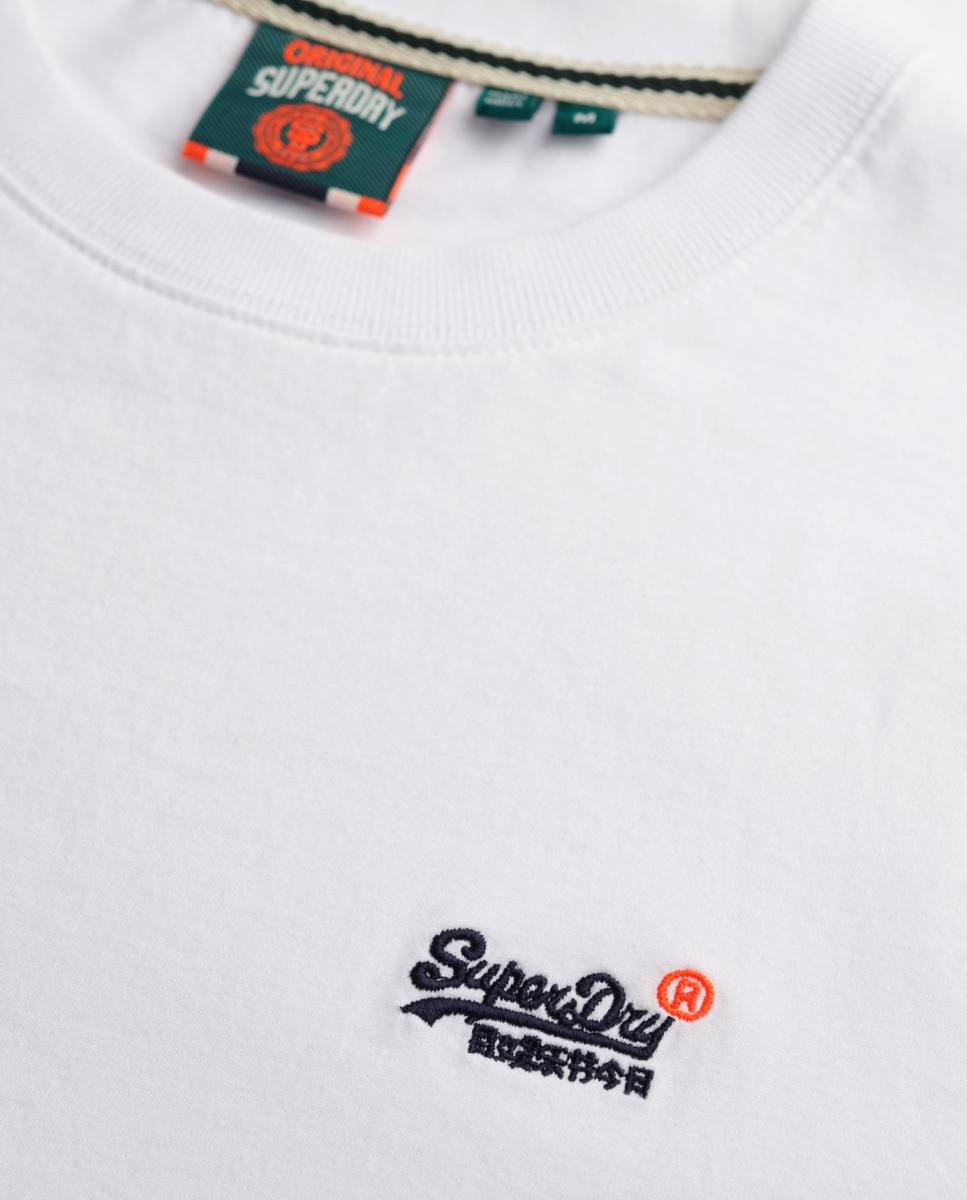 T-shirt Essential Contrast Bordada Branco-4