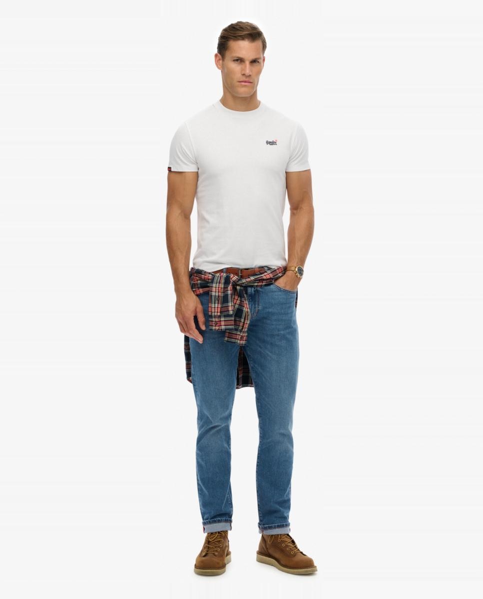 T-shirt Essential Contrast Bordada Branco-6