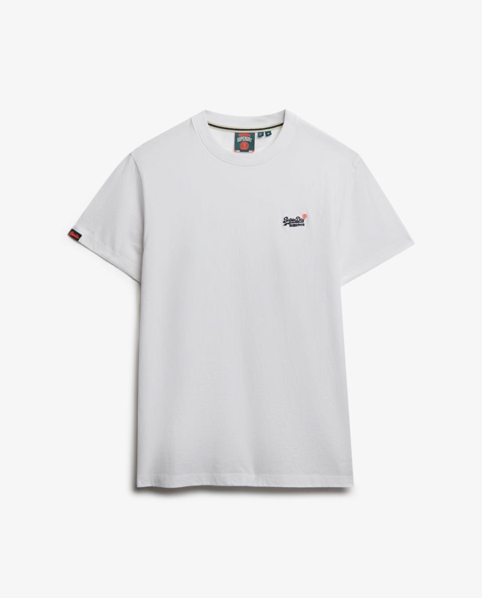 T-shirt Essential Contrast Bordada Branco-5