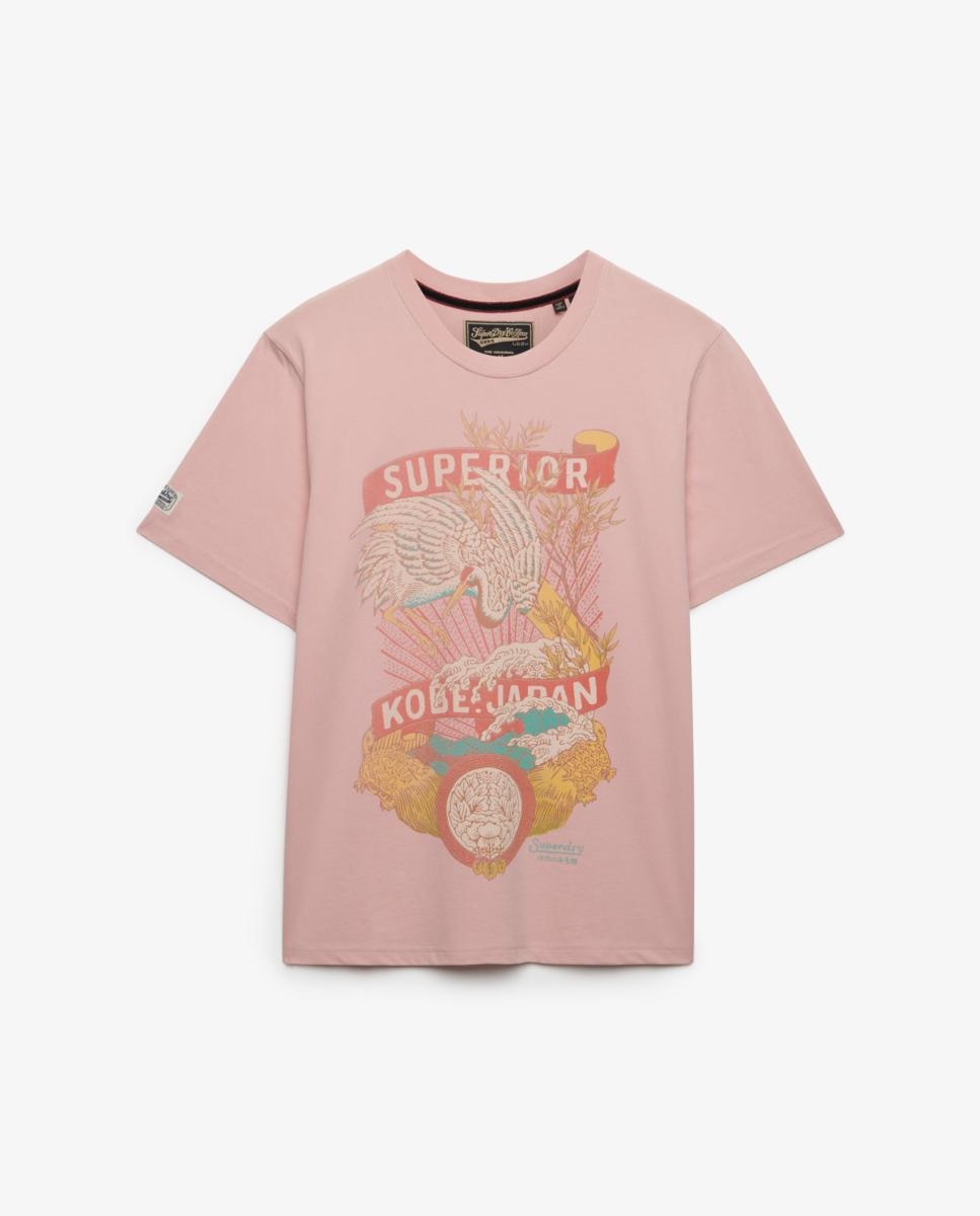 T-shirt Tokyo de Corte Relaxed Rosa-4