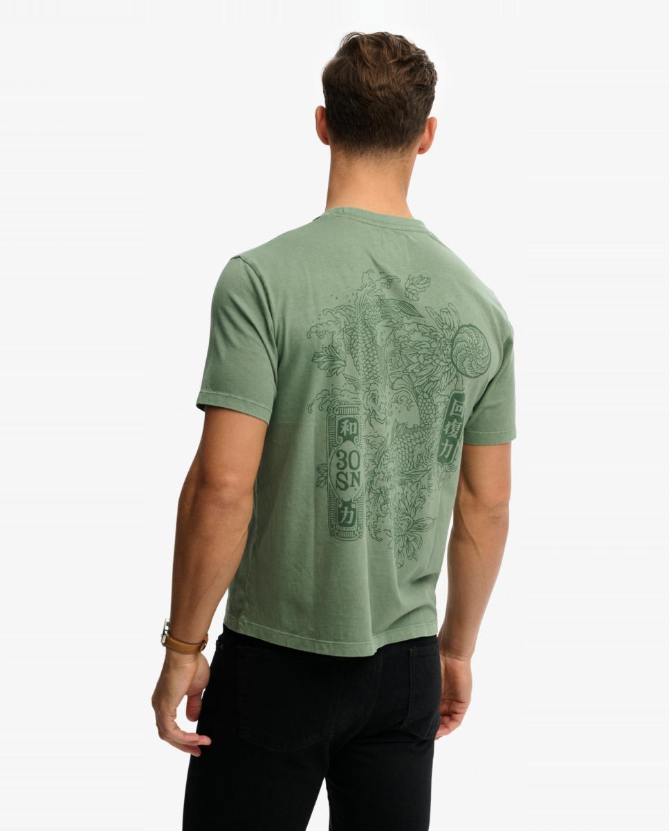 T-shirt Relaxed Tokyo Narrative Verde-2