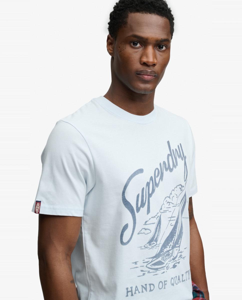 T-shirt Lo-Fi Dockside Azul-3