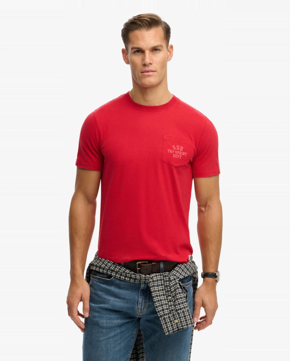 Imagem 0 de T-shirt Vintage Prep de Corte Relaxed com Bolso