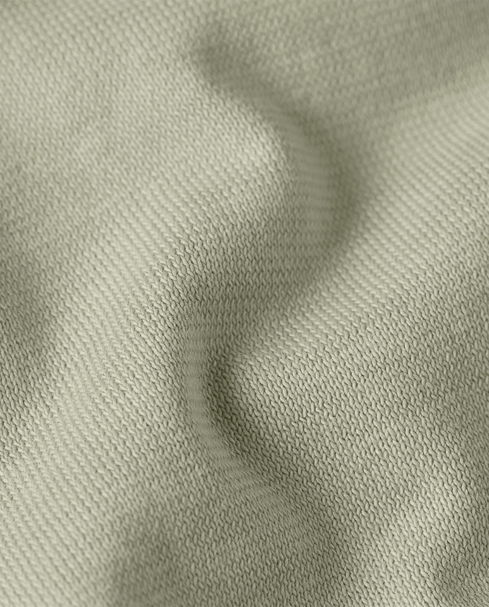 T-shirt de Manga Curta e Corte Relaxed Taupe-5