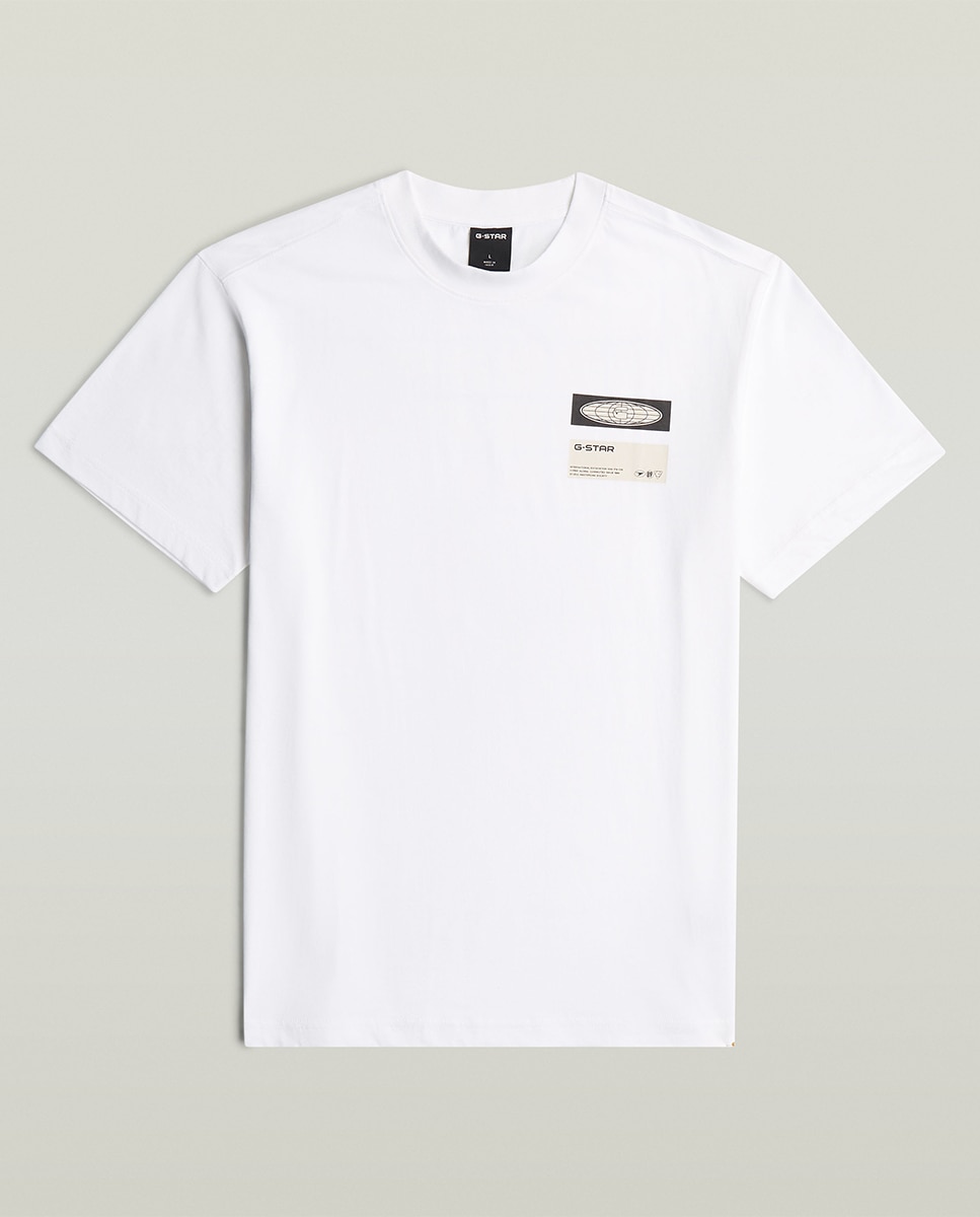 T-shirt de Corte Regular com Manga Curta Branco-6