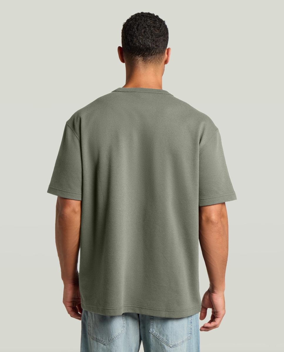 T-shirt de Manga Curta e Corte Relaxed Verde-2