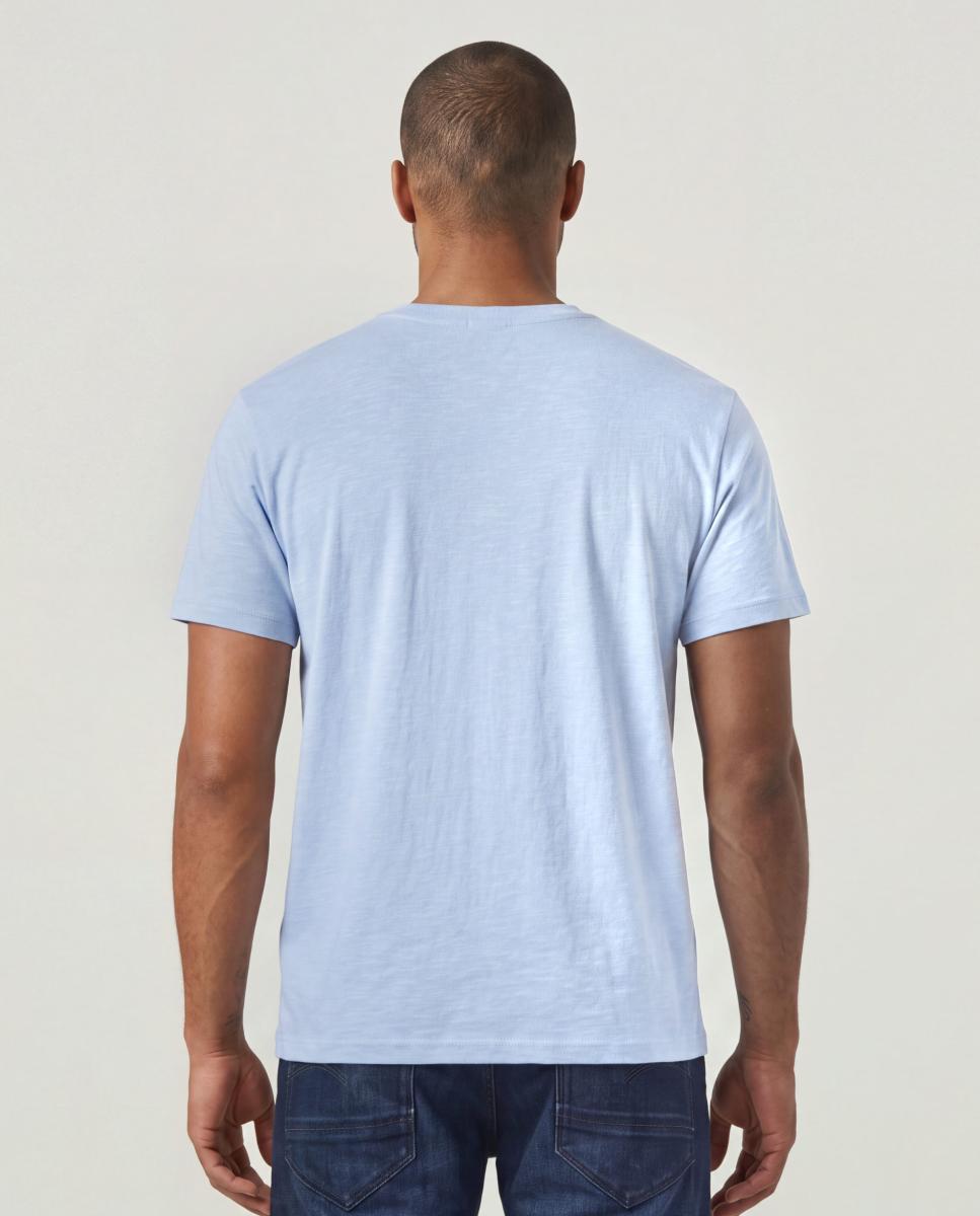 Camiseta de hombre de manga corta y corte recto - G-Star - Azul claro Azul claro-2