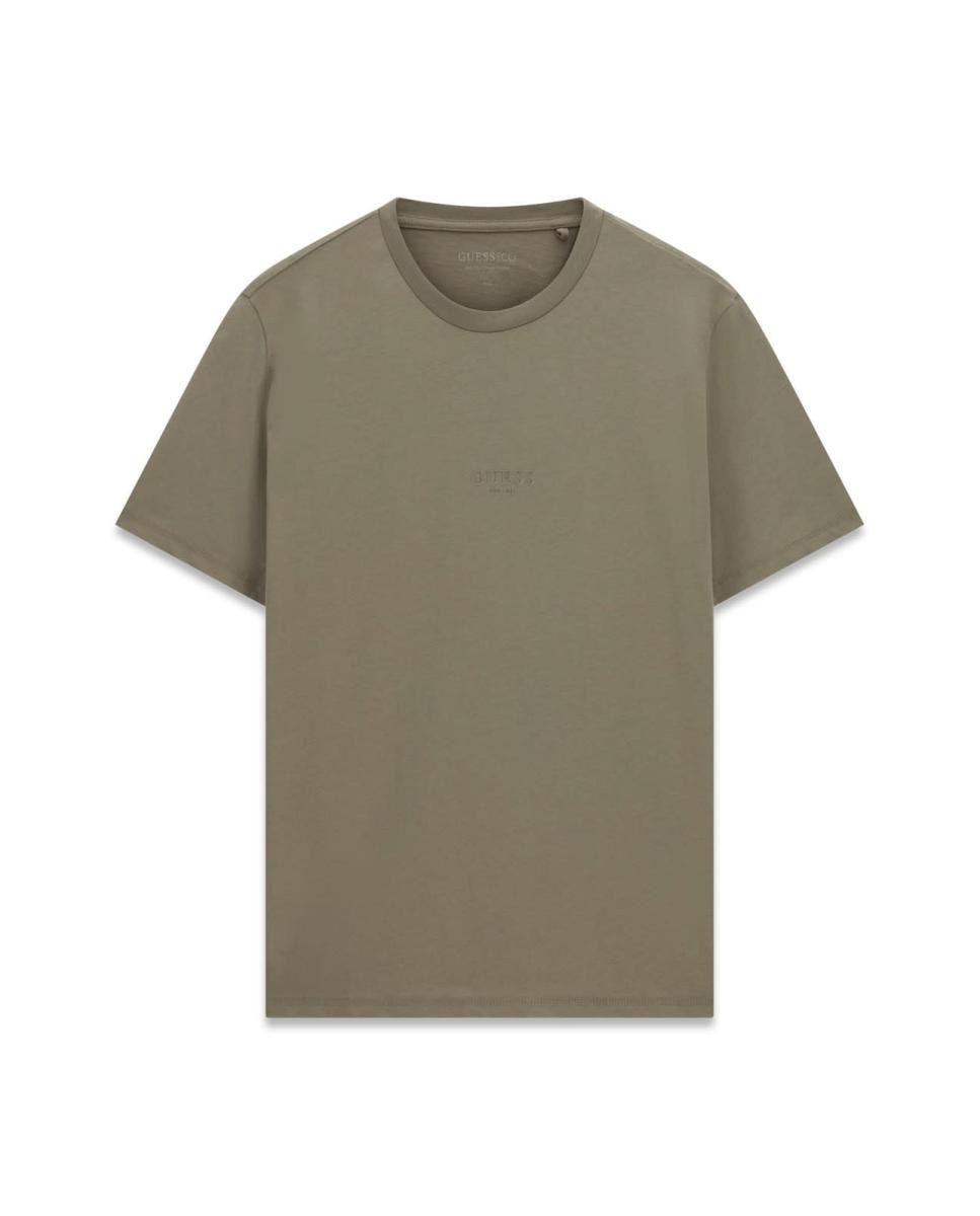 T-shirt com Manga Curta Verde-militar-1
