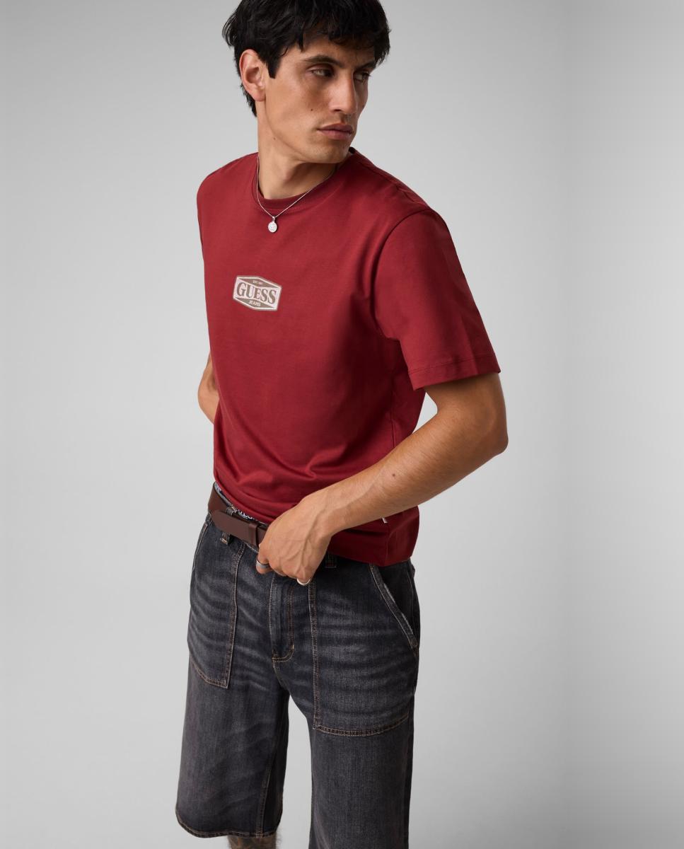 Imagen 1 de Camiseta de manga corta de hombre - Guess Jeans - Rojo Rojo