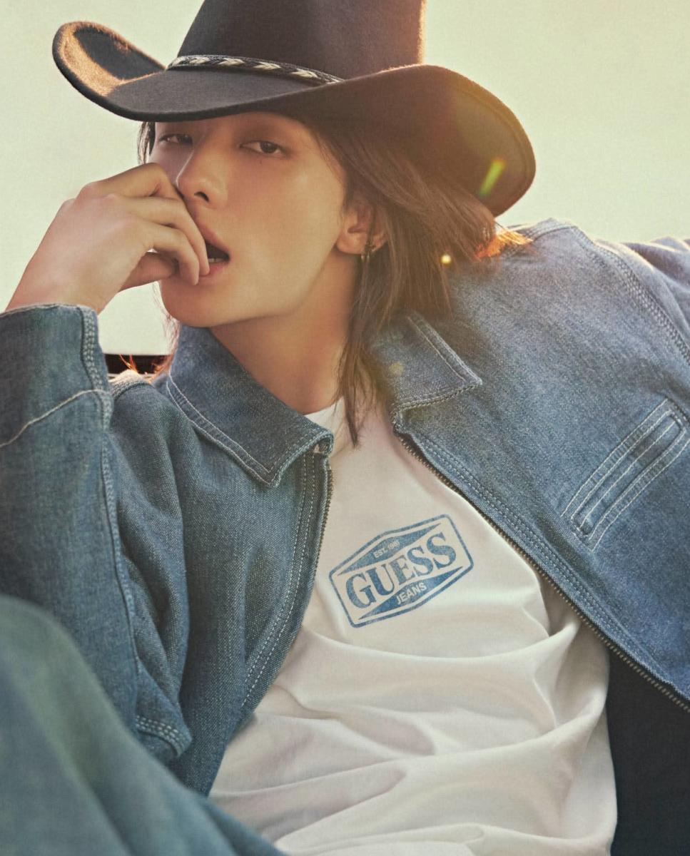 Imagen 4 de Camiseta de manga corta de hombre - Guess Jeans - Blanco Blanco