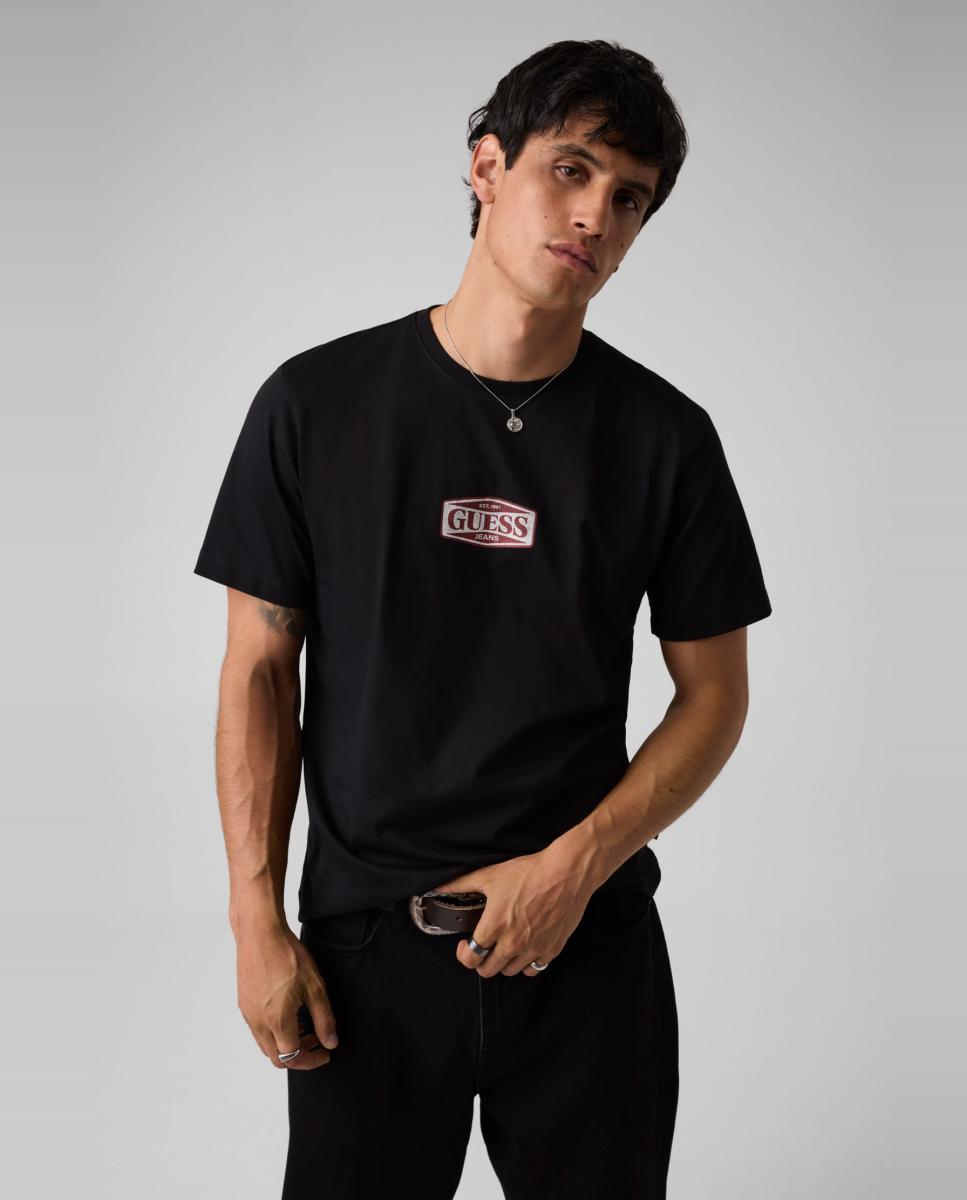 Imagen 1 de Camiseta de manga corta de hombre Negro