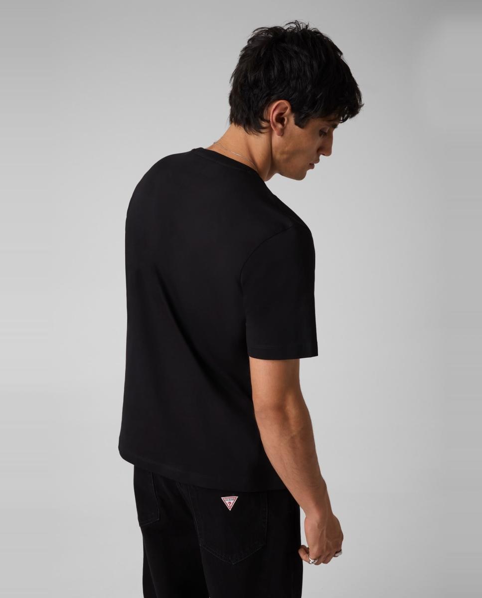 Imagen 2 de Camiseta de manga corta de hombre - Guess Jeans - Negro Negro