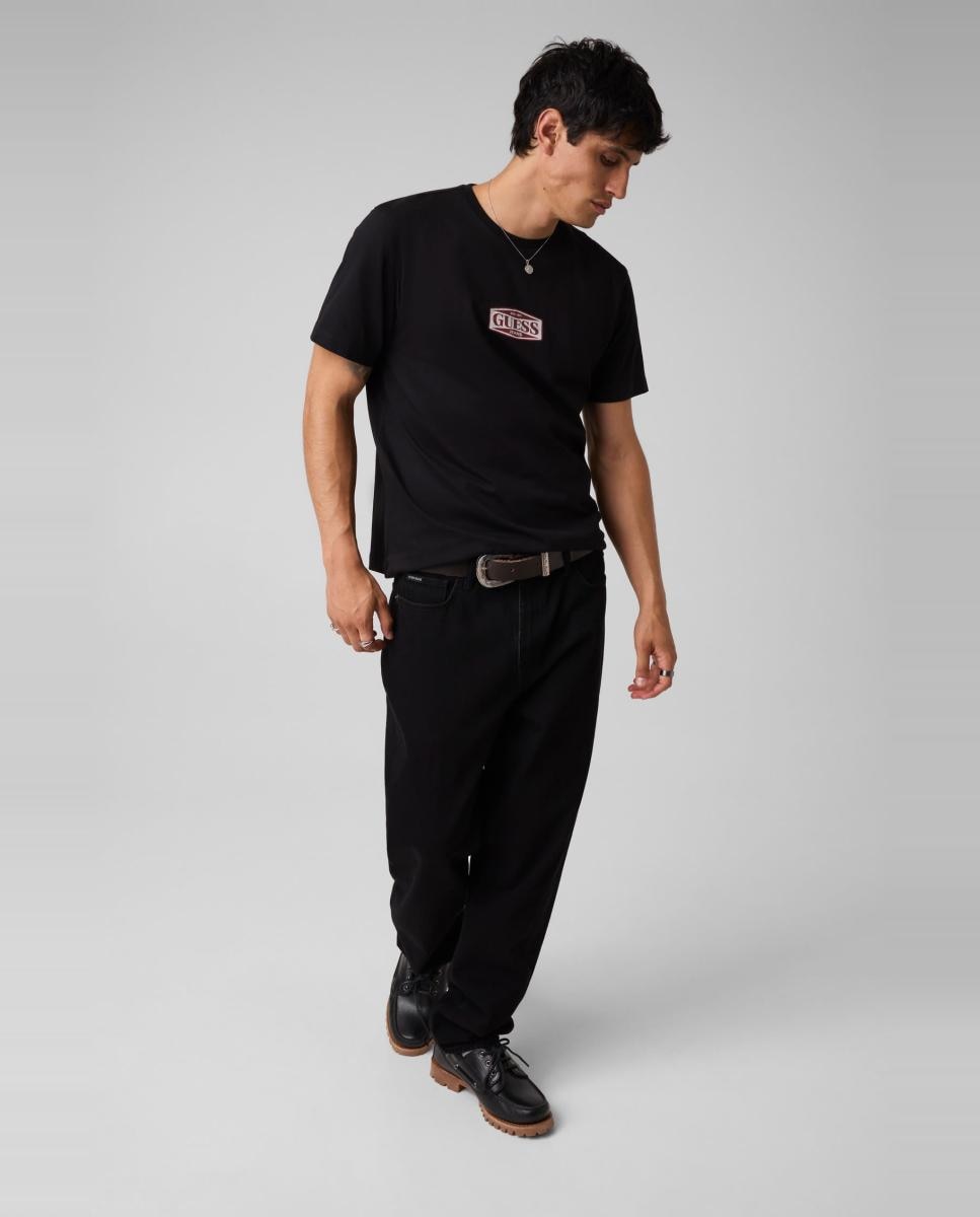 Imagen 5 de Camiseta de manga corta de hombre - Guess Jeans - Negro Negro