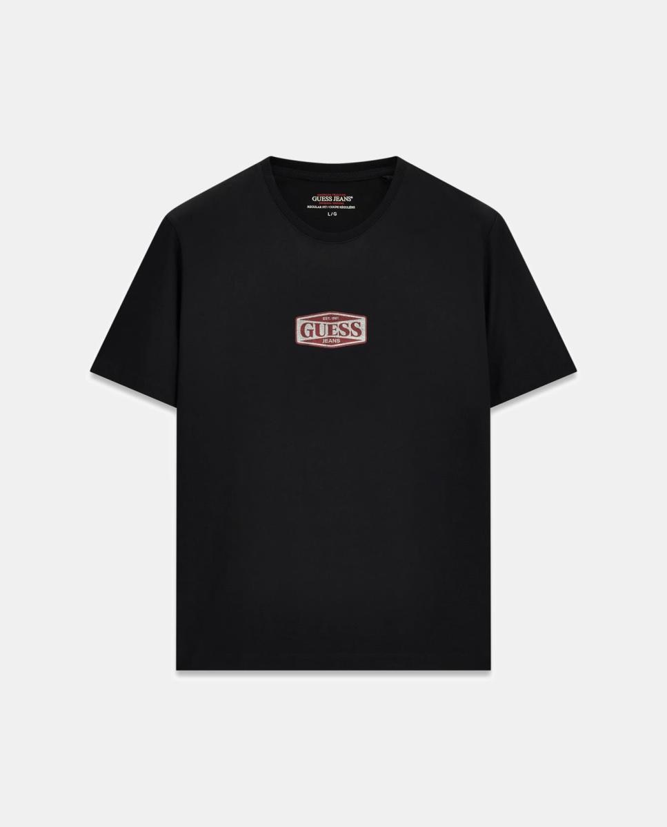 Imagen 4 de Camiseta de manga corta de hombre - Guess Jeans - Negro Negro