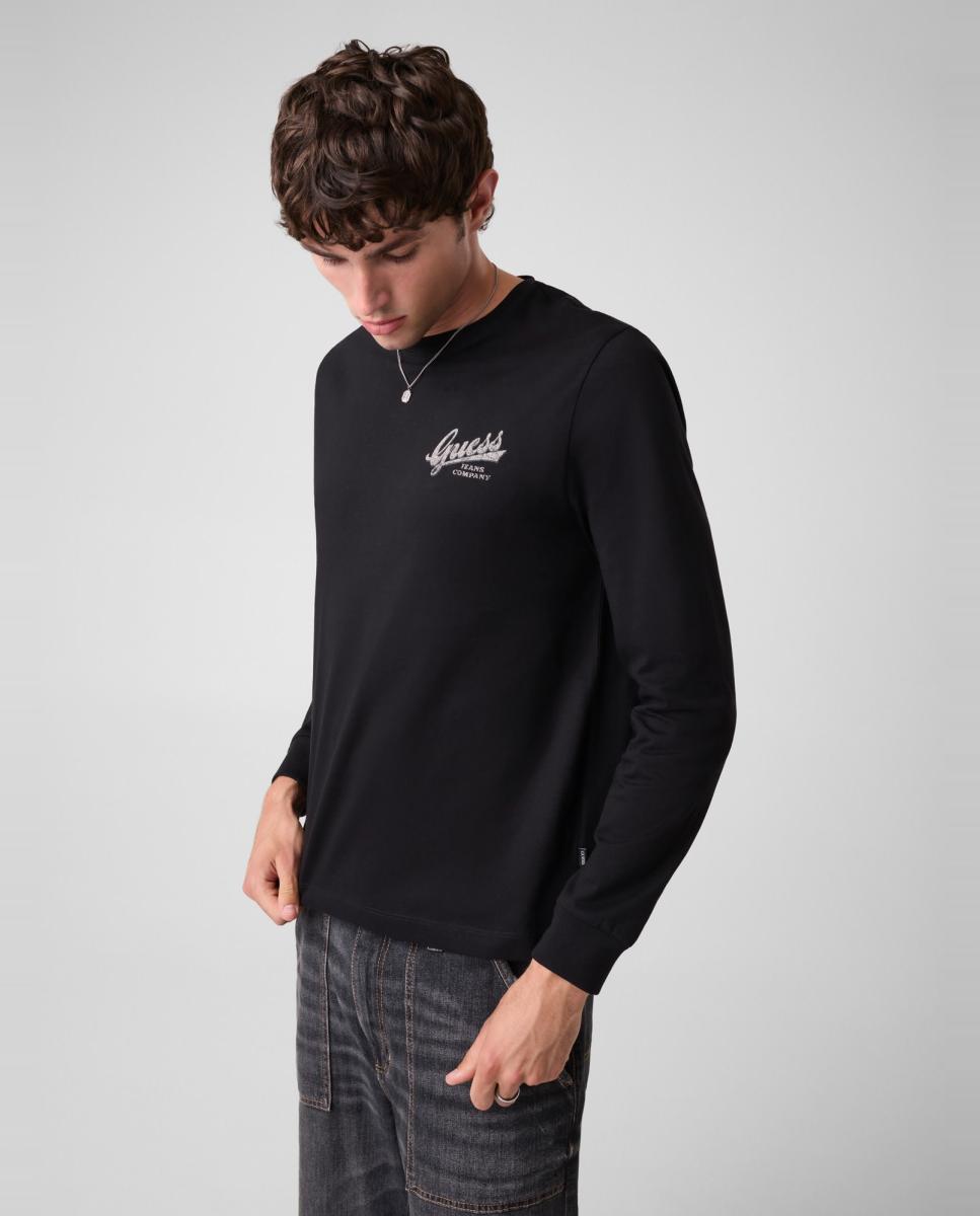 Imagen 1 de Camiseta de manga larga de hombre Negro