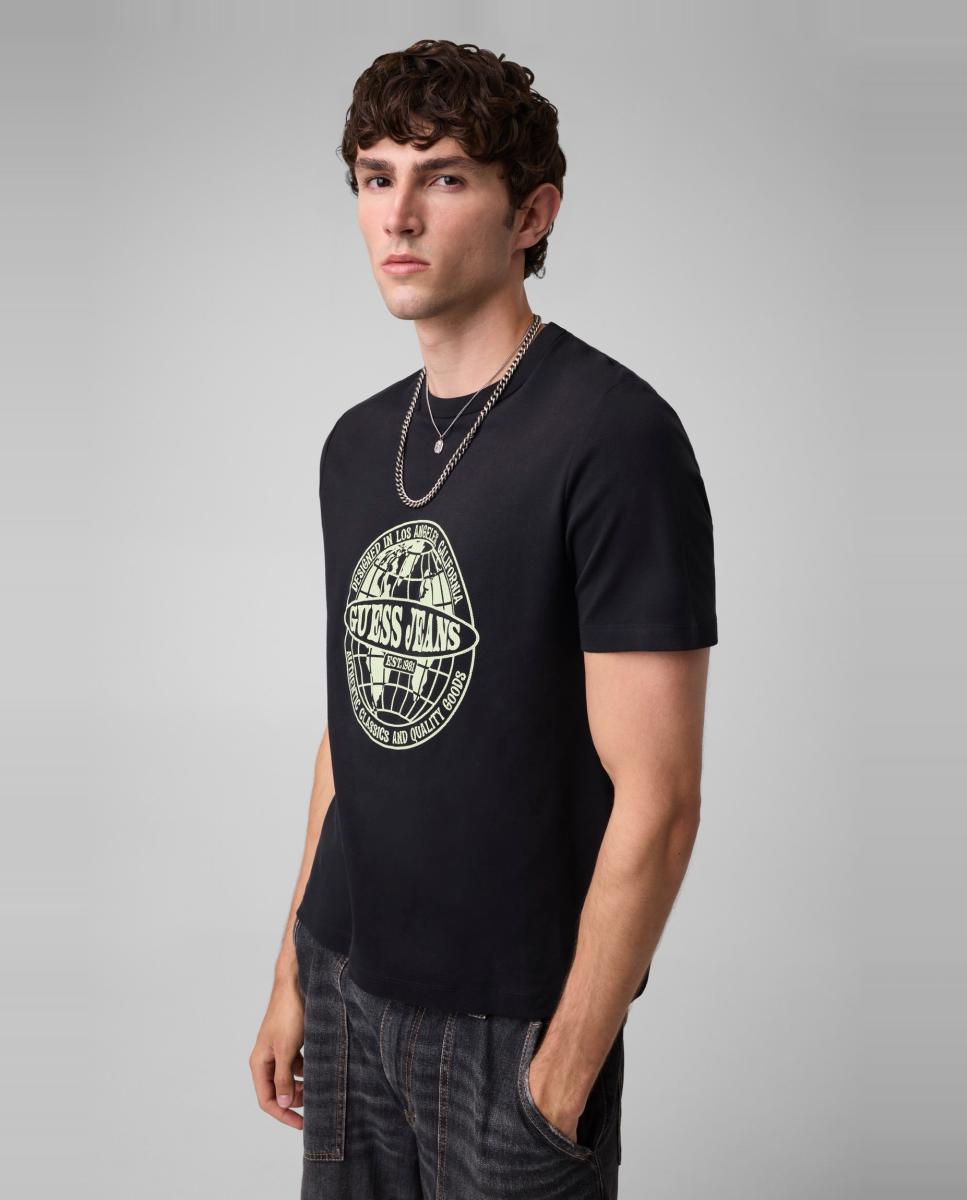 Imagen 1 de Camiseta de manga corta de hombre Negro
