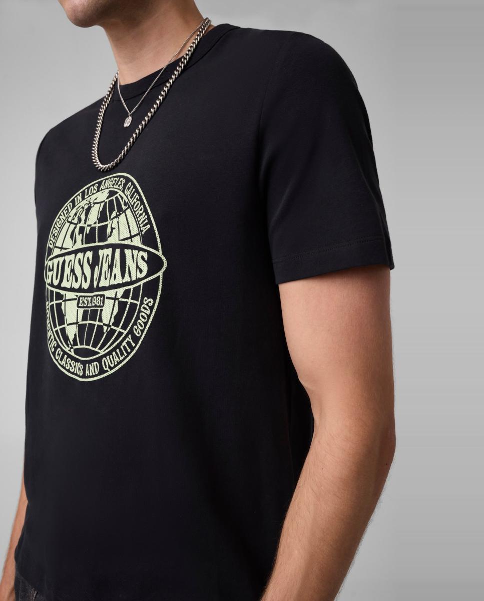 Imagen 3 de Camiseta de manga corta de hombre - Guess Jeans - Negro Negro