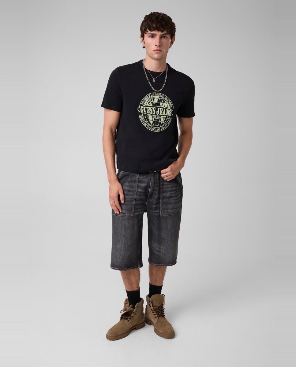Imagen 5 de Camiseta de manga corta de hombre - Guess Jeans - Negro Negro