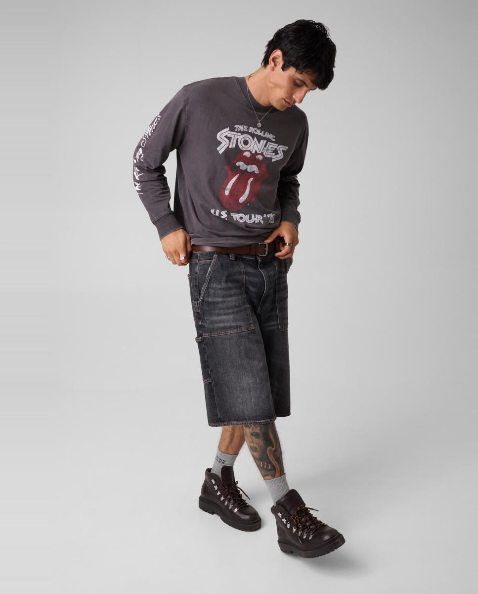 Imagen 7 de Camiseta de manga larga de hombre - Guess Jeans - Negro Negro