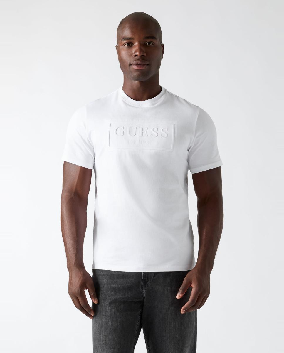 Camiseta de manga corta de hombre - Guess - Blanco Blanco-1