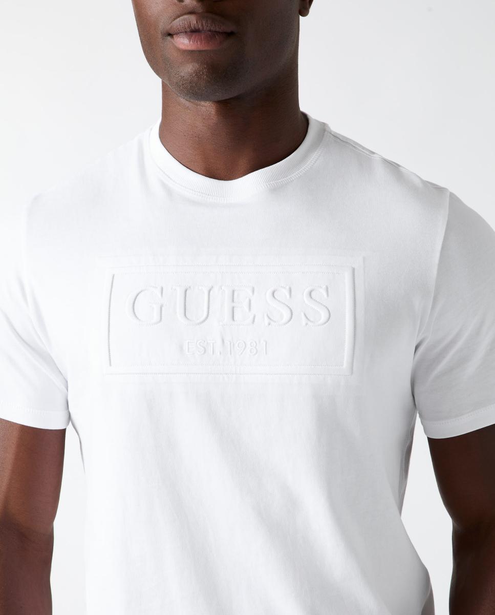 Camiseta de manga corta de hombre - Guess - Blanco Blanco-3