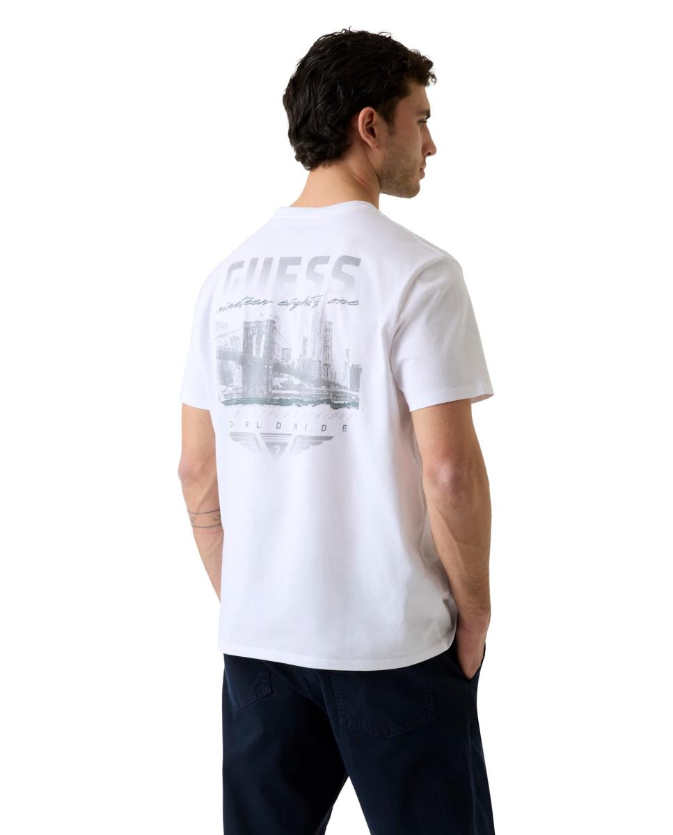 T-shirt com Manga Curta Branco-2