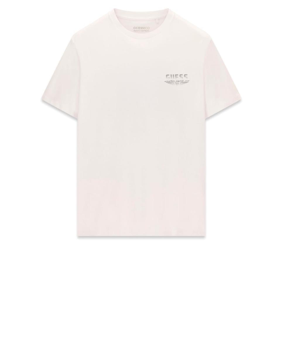 T-shirt com Manga Curta Branco-3