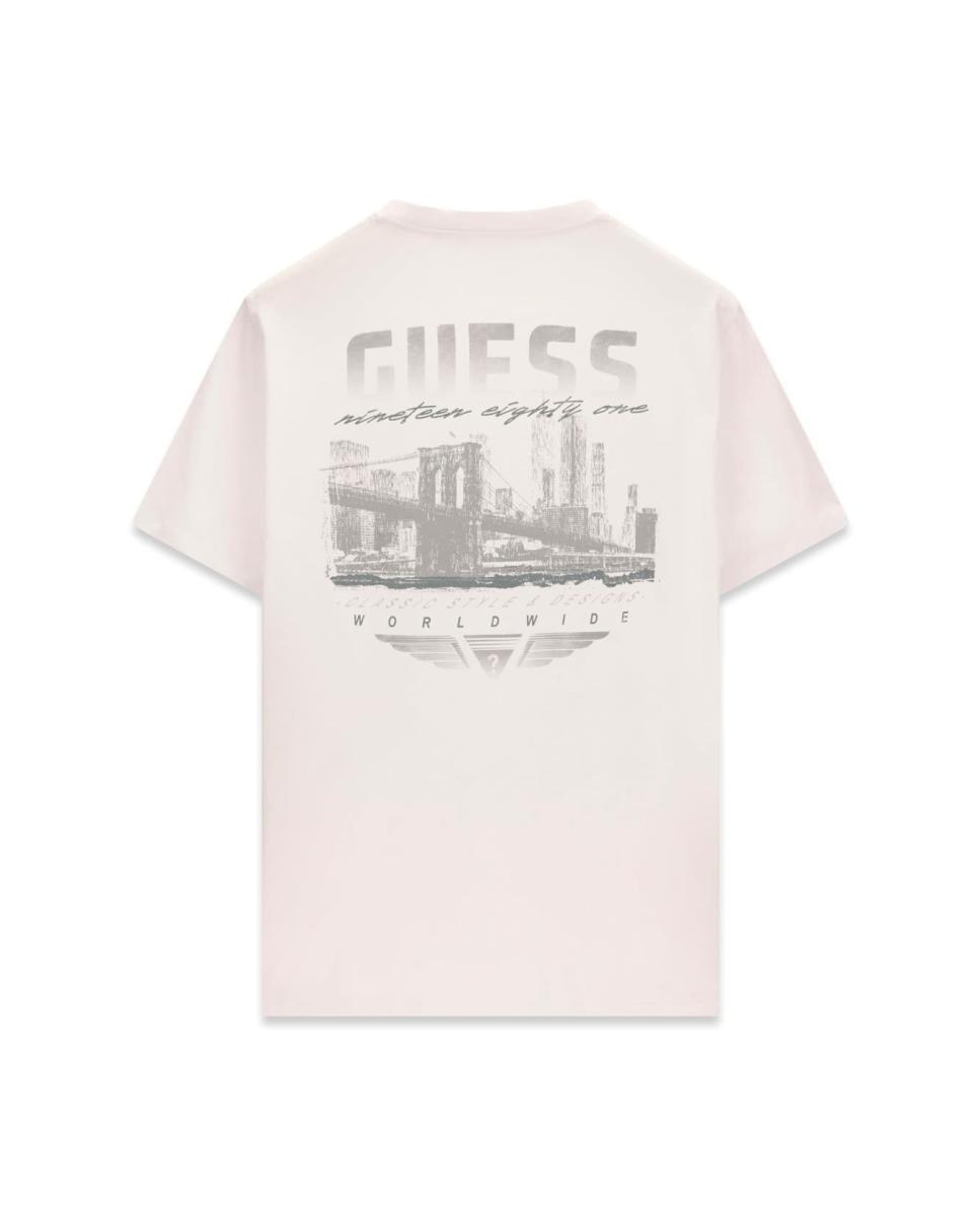 T-shirt com Manga Curta Branco-4