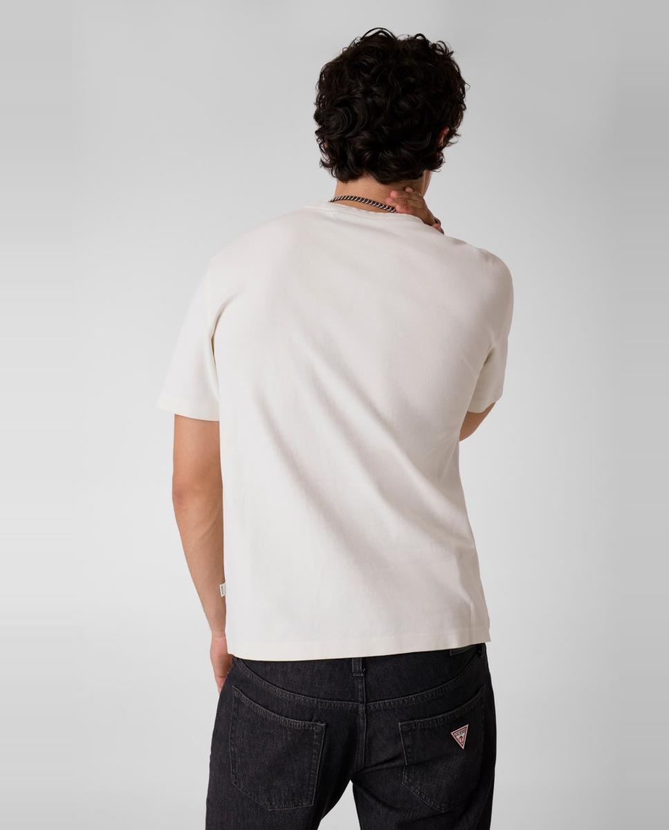 Camiseta de manga corta de hombre - Guess Jeans - Blanco Blanco-2