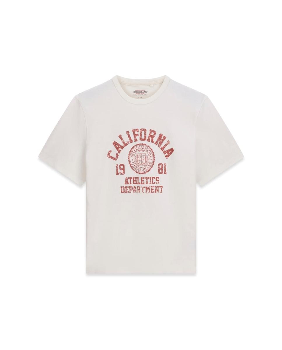 Camiseta de manga corta de hombre - Guess Jeans - Blanco Blanco-4