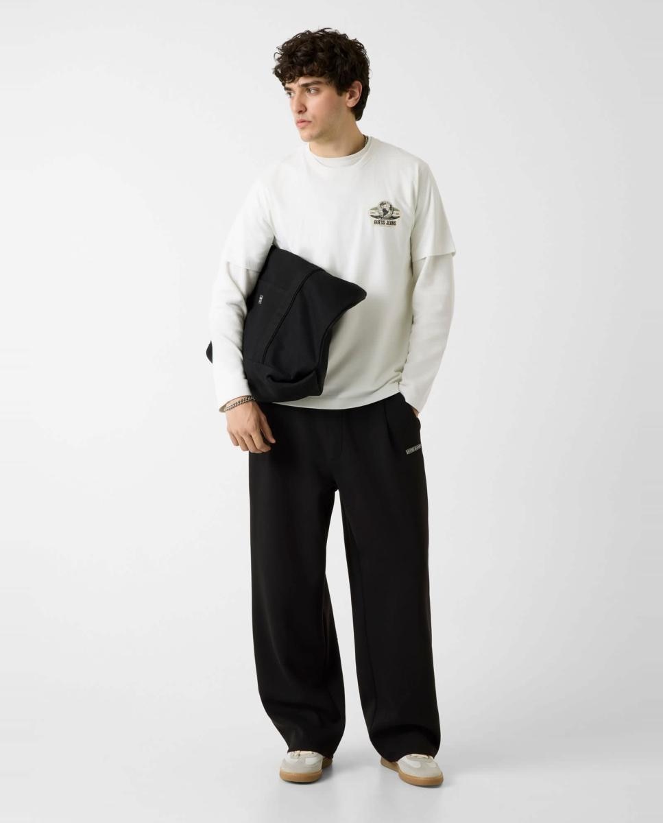 Camiseta de manga corta de hombre - Guess Jeans - Blanco Blanco-6