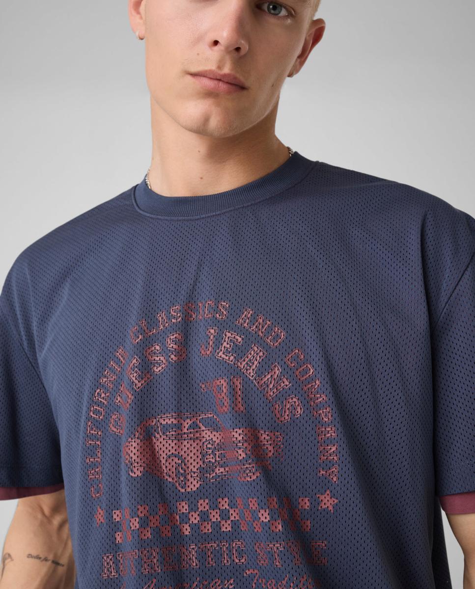 T-shirt com Manga Curta Multicolor-3