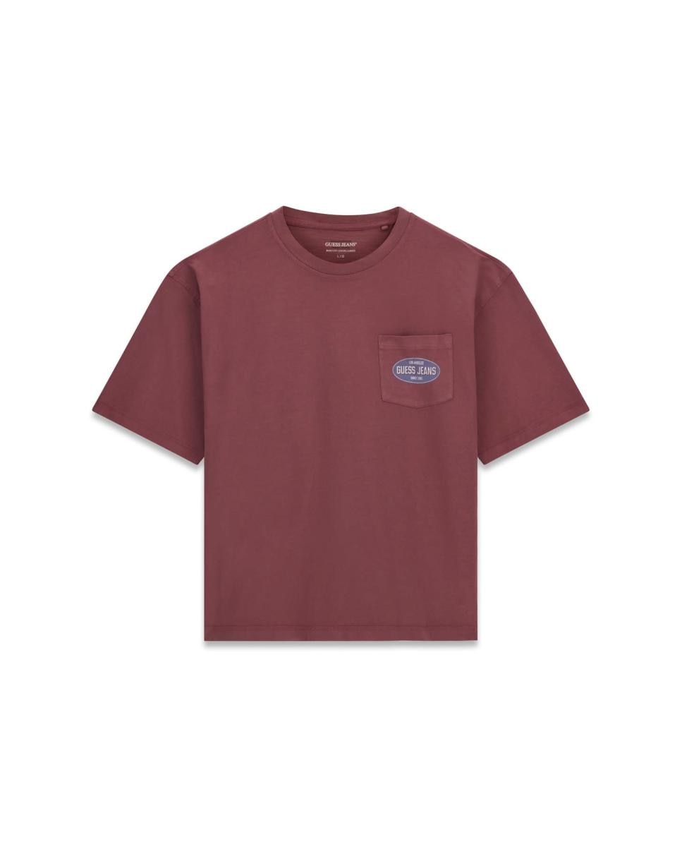 Camiseta de manga corta de hombre - Guess Jeans - Rojo Rojo-5